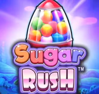 Sugar Rush slot with colorful candies, available on Rainbet casino games.